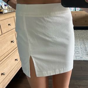 Mable White Mini Skirt